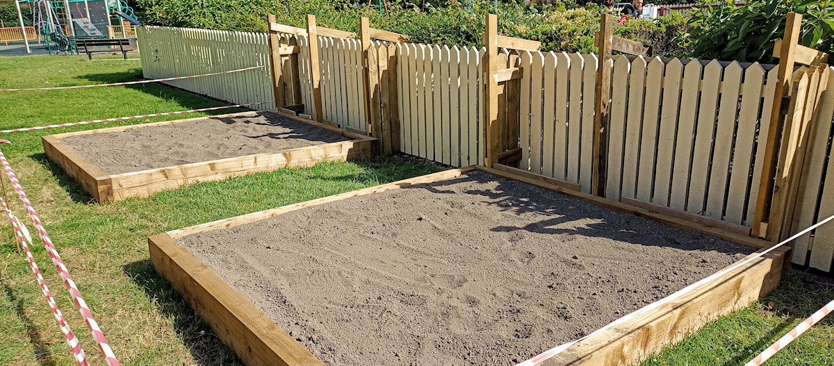 Raised beds ready