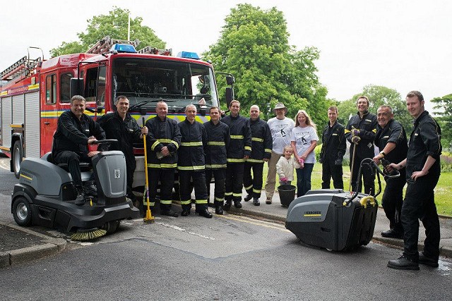 Marple Firefighters with Friends of the Park