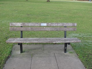 Bench dediczated to Walter and Gladys Moon before