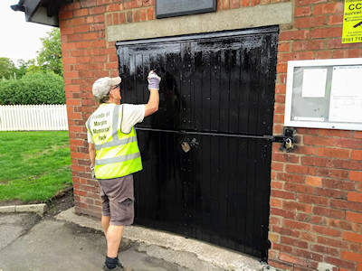 Bowling Pavilion doors