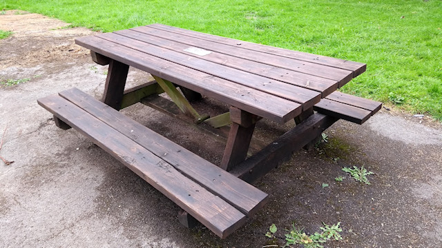Recreation ground benches