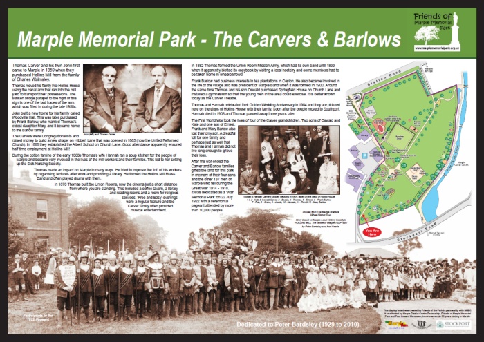 Carver and Barlow display panel