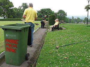 Bowling Green tidy up.