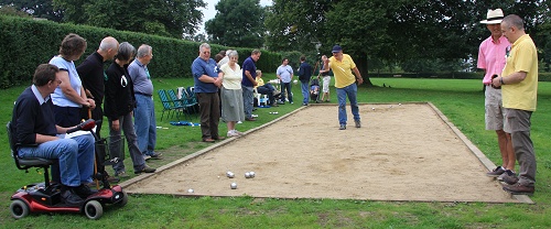 A French Boules Court for Marple Memorial Park